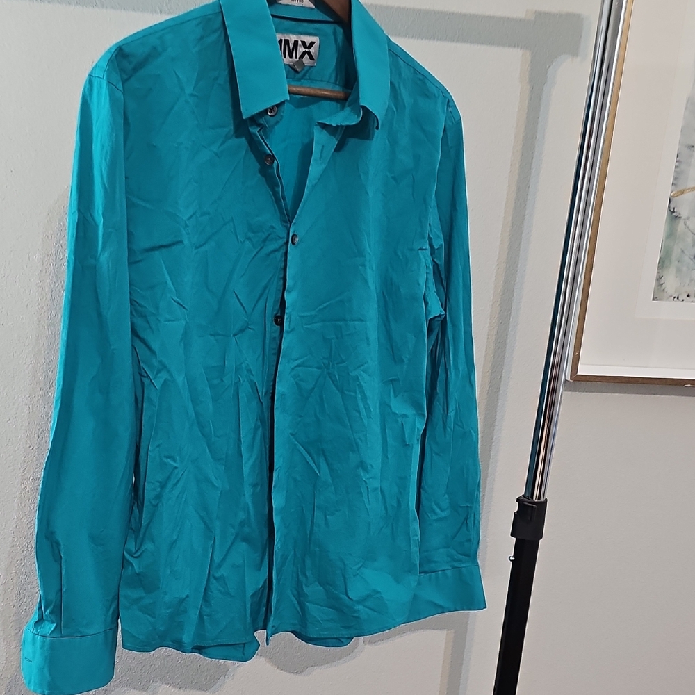 Express Men's Vibrant Blue Shirt Jacket
